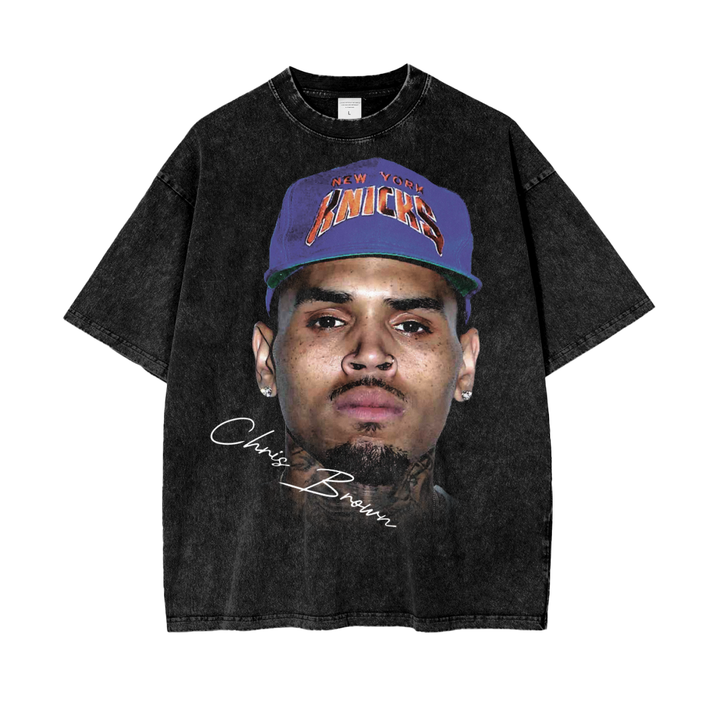 Big Face Chris Brown Tee